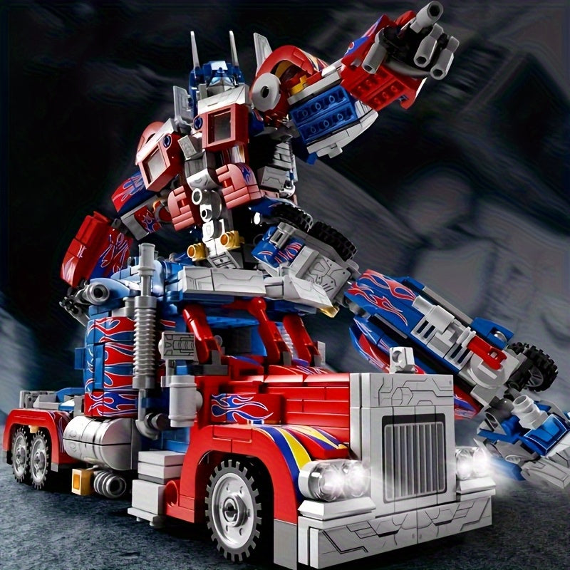 2 in 1 Transforming Car Model Building Set ABS Building Bricks Toy