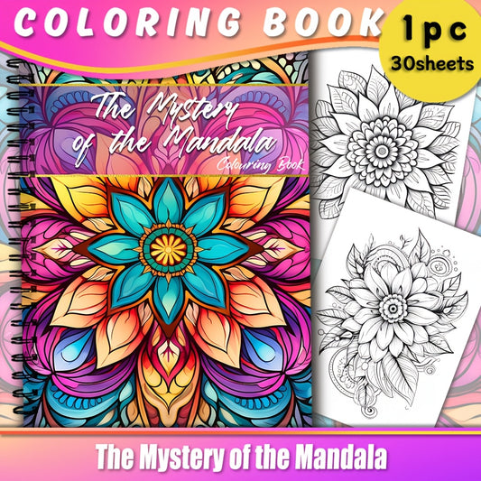 Spiral Bound Coloring Book for Teens and Adults 30 Unique Patterns
