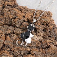 Kitten Cat Pendant Necklace For Women Girls