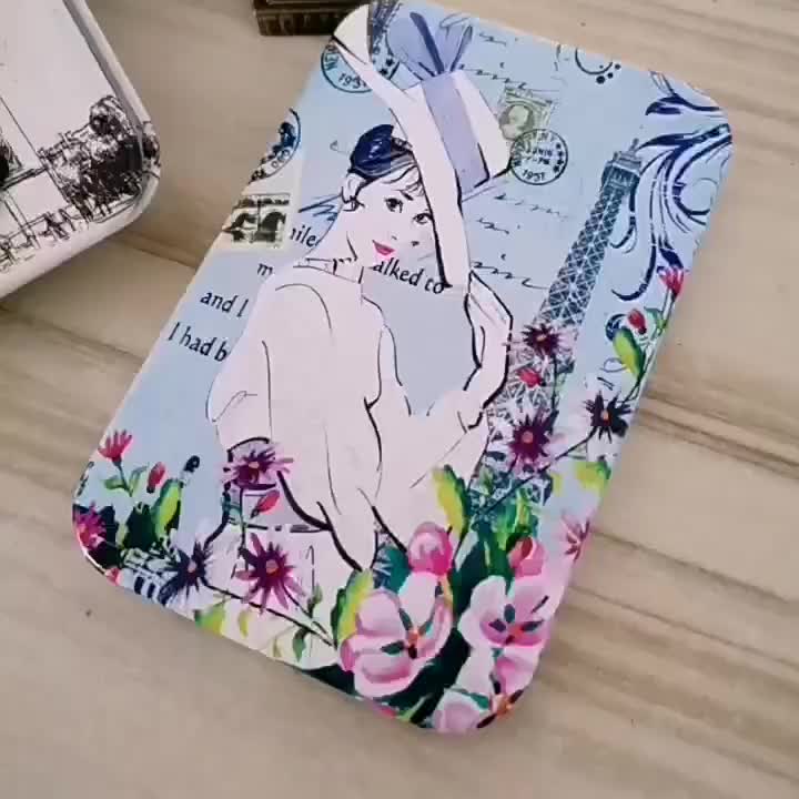 Compact Makeup Mirror Travel Portable PU Vanity Mirror Double Side Beauty Mirror