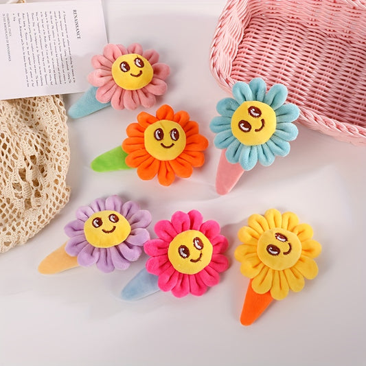 Kids' Sunflower Plush Hair Clip for Girls