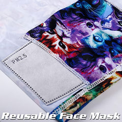 2 Pcs Neck Gaiter Bandana Half Face Balaclava Headwear Headgear Infinity Scarf