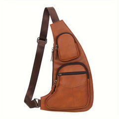 Vintage Horn Shaped Men's Chest Bag