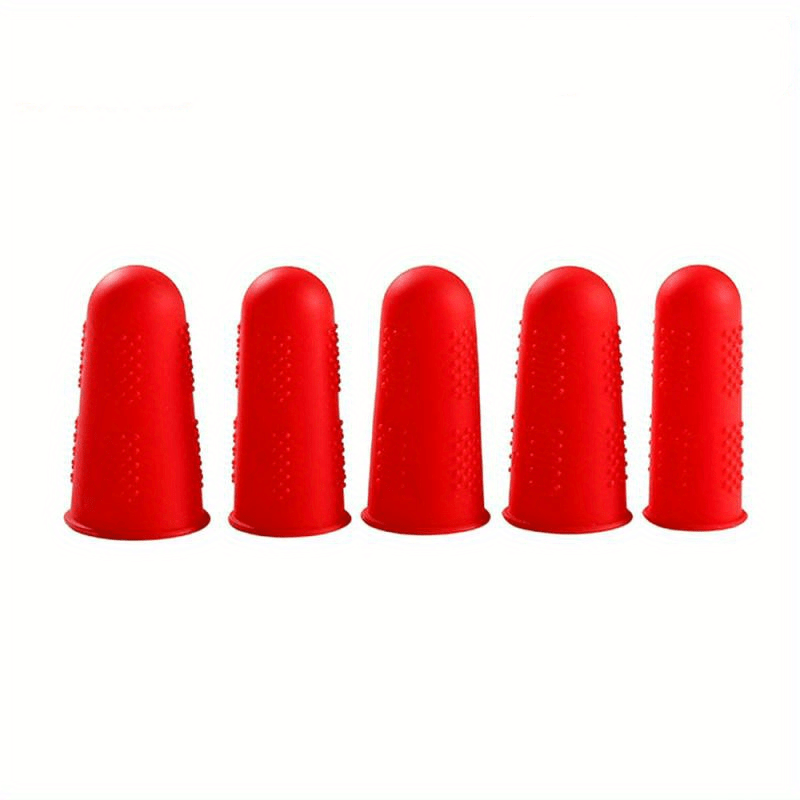 10pcs Silicone Finger Protective Cover Cut-proof Heat-resistant Finger Cover