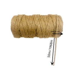 164ft Jute Rope Thick Hemp Rope For DIY Arts Crafts Gardening Home Decor