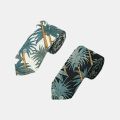Summer Men's Coconut Tree Holiday Beach Necktie