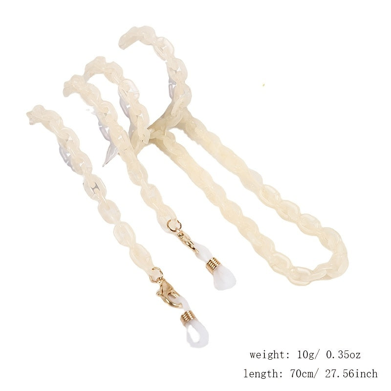 Acrylic Vintage Glasses Chain Mask Lanyard Necklace Women