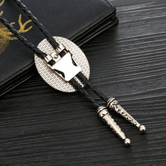 Novelty Metal Necktie Necklace Youth Casual Electroplating Tie
