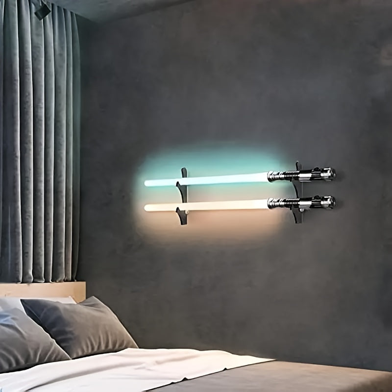 Wall Mounted Lightsaber Stand Sword Display Rack For 1-2 Swords