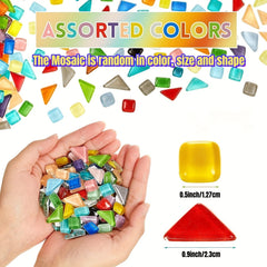 500g Mixed Crystal Mosaic Tiles Tiny DIY Hobbies Kids
