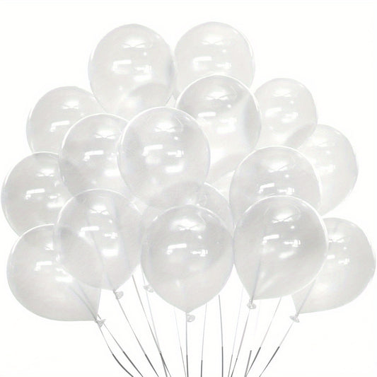 40 Clear Balloons 25 cm Transparent Latex Party Balloon Wedding Christmas Decor