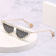 Cat Eye Sunglasses Rhinestone Tinted Party Club Glasses