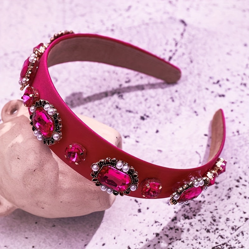 Faux Pearl Crystal Head Band Hair Accessories Head Jewelry