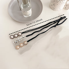 Faux Pearl Magic Bun Maker Hair Ties