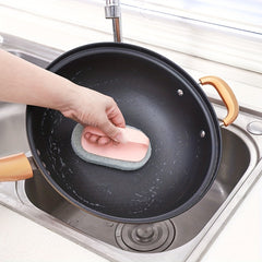 3pcs Kitchen Cleaning Brush Sponge Set