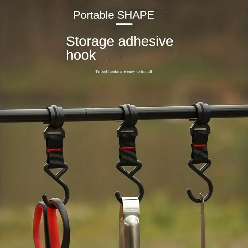 Portable Aluminum Hook and Cookware Storage Rack for Camping