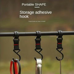 Portable Aluminum Hook and Cookware Storage Rack for Camping