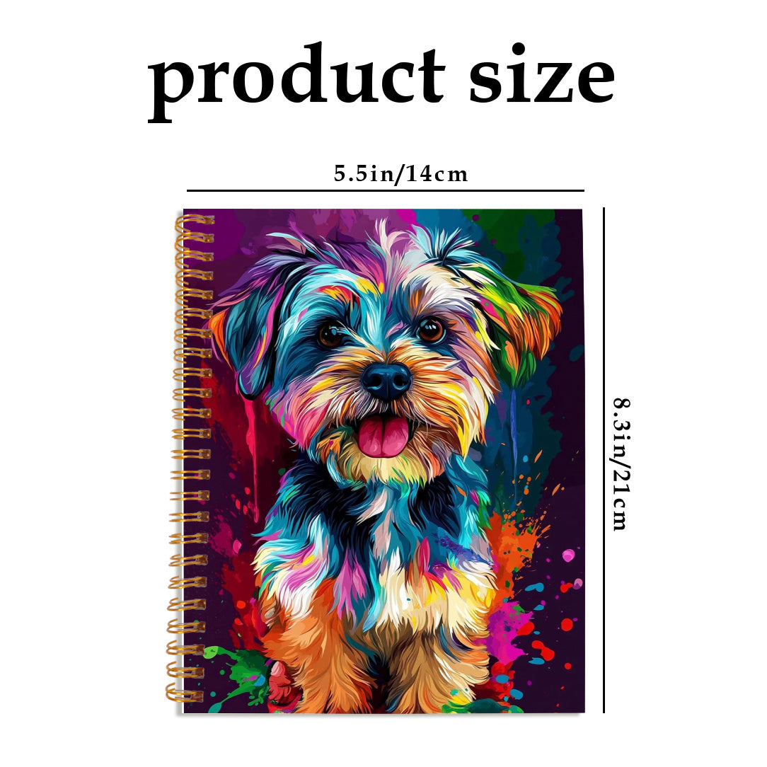 Colorful Dog Notebook for Writing Diary Bible Verse Office Stationery