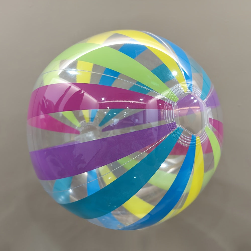 Colorful Striped Inflatable Dot Ball for Pool Parties & Family Gatherings