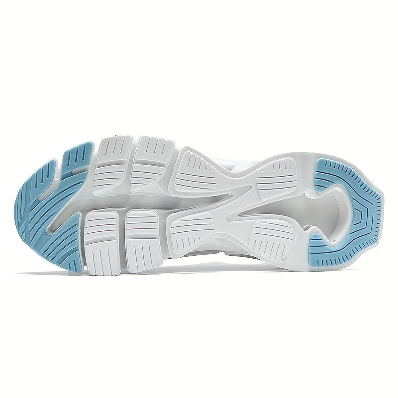 Men's Breathable Gradient Mesh Lace-up Blade Sneakers