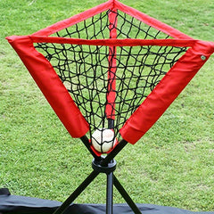 Softball Baseball Net Pocket Triangle Ball Holder Portable Ball Collector