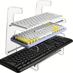 Acrylic Keyboard Stand 3 Layer Storage Rack
