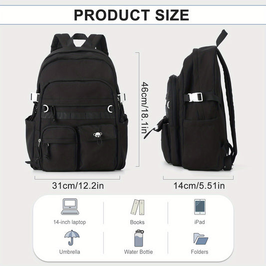 Lightweight College Laptop Backpack For Men Women Large Capacity Travel Bag
