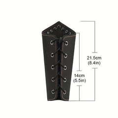 3pcs Knight Costume Accessories Sets Men's Belt Shoulder Strap Wrist Guard