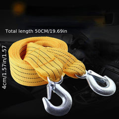 Car Trailer Rope Rescue Rope Eagle Hook Traction Rope 3M-5M Double layer Strong