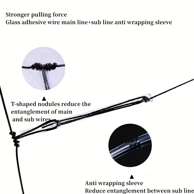 1pcs String Hook Fishing Set Strong PE Line Casting Rod Line Set