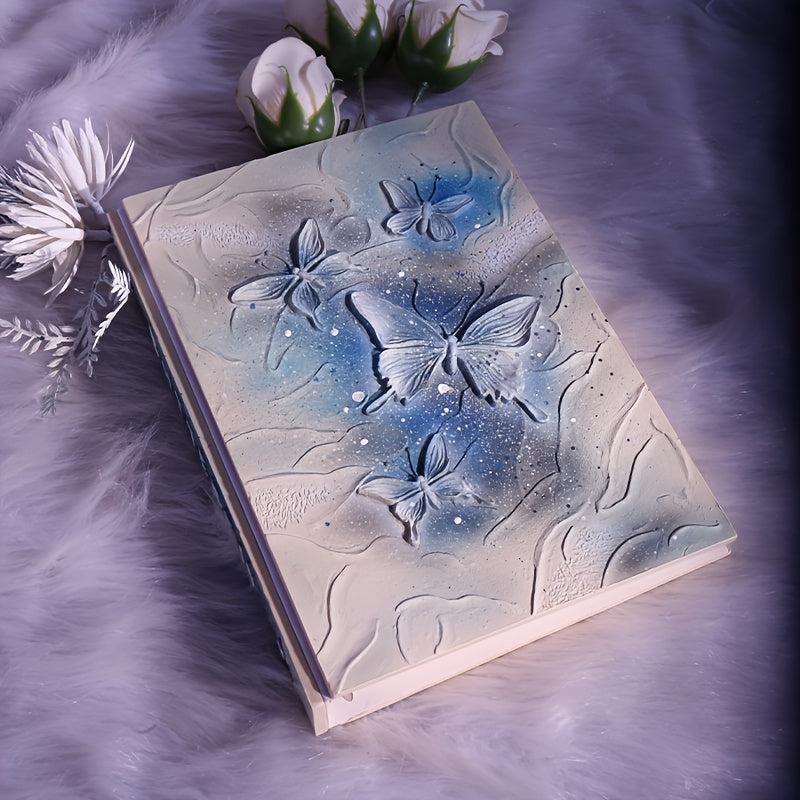 Resin Butterfly Diary A5 Relief Loose leaf Handbook