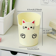 Cartoon Desktop Pen Holder Large Capacity For Organizing Makeup Brushes