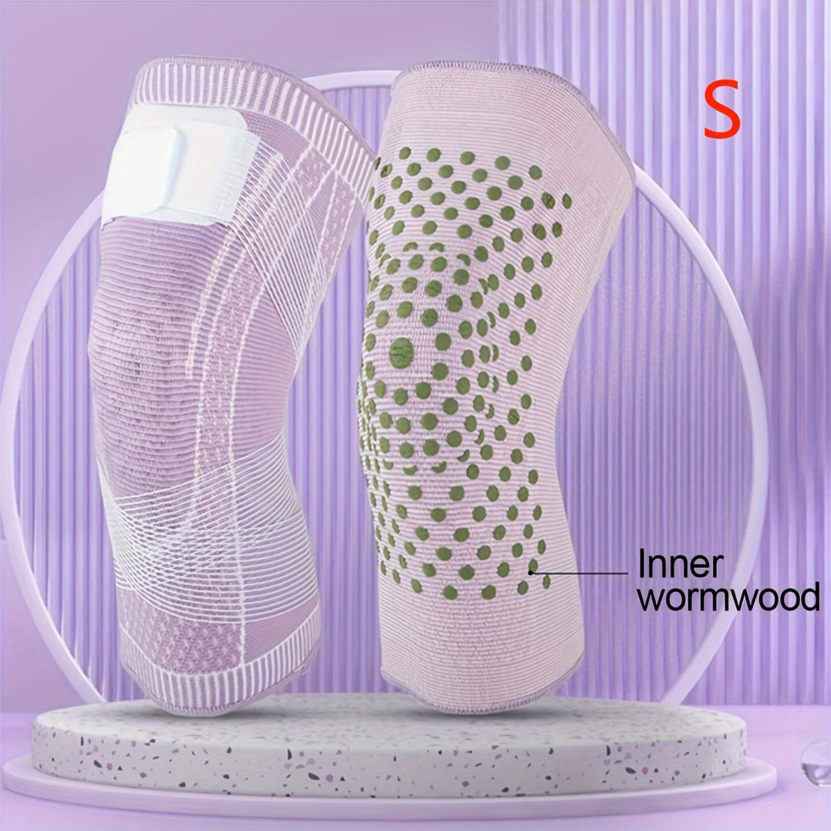 Non-slip Knitted Nylon Knee Pads for Sports Exercise