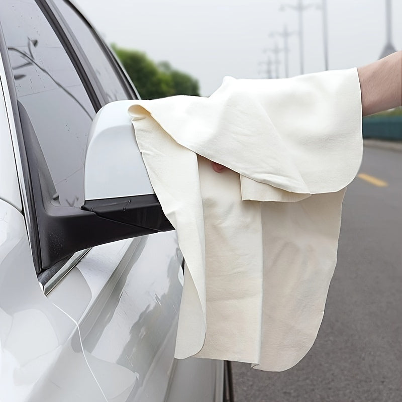 Natural Deer Skin Cleaning Cloth Fast Dry Towel 30x60MM