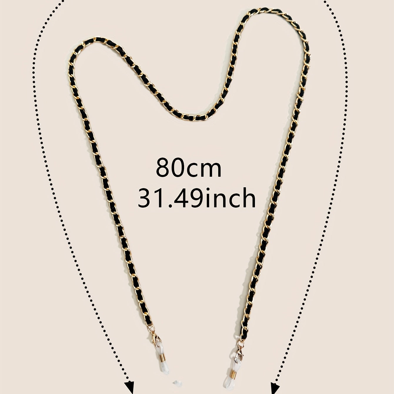 Retro Braided Glasses Chain Anti Slip Lanyard Strap Stylish Face Cover Eyewear
