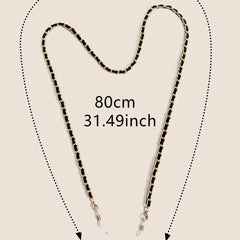 Retro Braided Glasses Chain Anti Slip Lanyard Strap Stylish Face Cover Eyewear