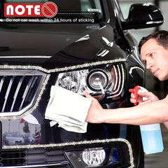 1 Yard Rhinestone Car Sticker for Dashboard Central Control