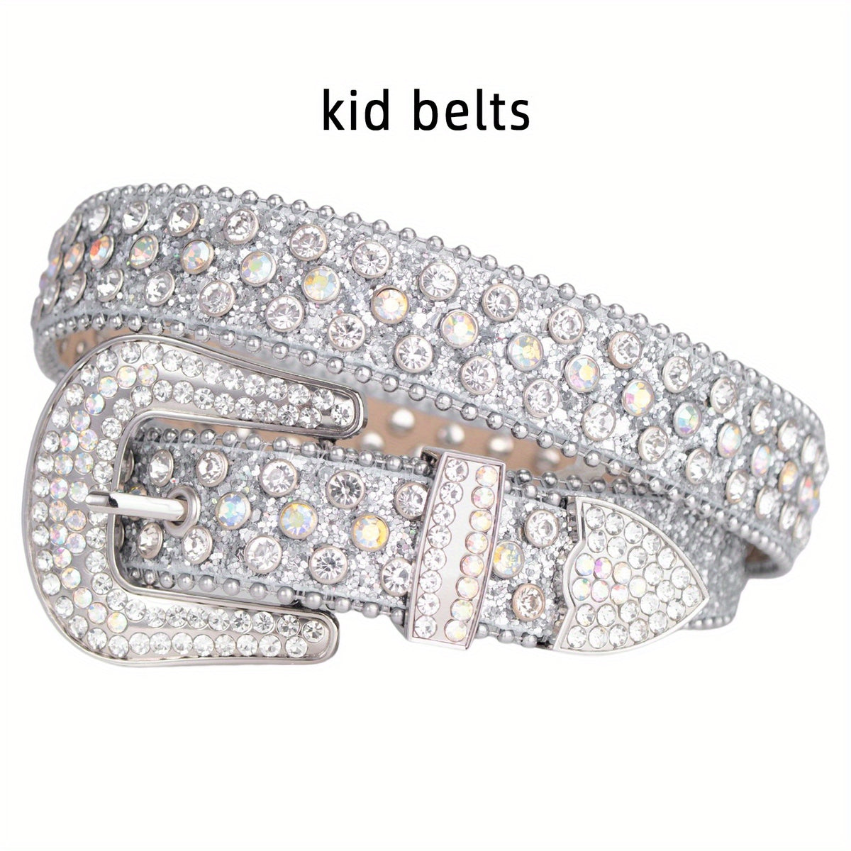 Kids Rhinestones Belt for Pants Jeans