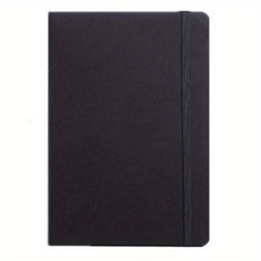 Hard Leather Office Notebook with Elastic Band & Cloth Surface
