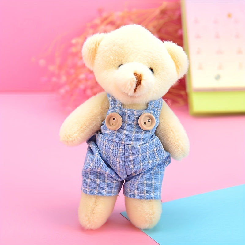 Teddy Bear Charm Plush Toy Keychain Backpack Bag Pendant Accessory Keychain