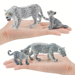 Snow Leopard Toy Model Desktop Decoration