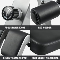 Foldable Fitness Roman Chair Abdominal Exercise Bench