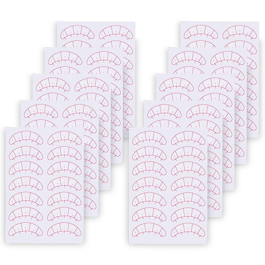 10 Sheets Eyelash Extension Paper Patches 3D Under Eye Pads