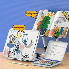 Adjustable Students' Reading Rack Foldable Aluminum Alloy 180 Degree Adjustment
