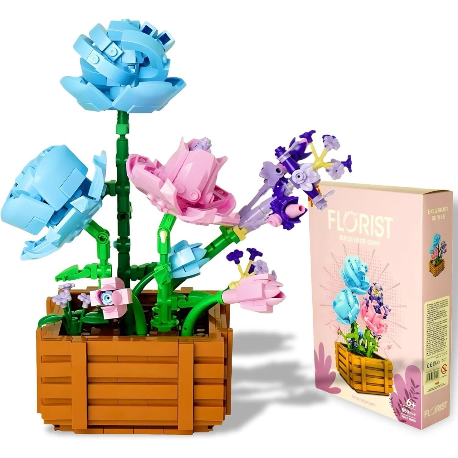 Flowers Bouquet Building Set for Adults