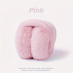 Stylish Plush Ear Warmers Lightweight & Foldable for Winter Comfort