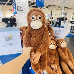 Plush Monkey Doll Toy Mimics Humans Soft Stuffed Animal Birthday Gift