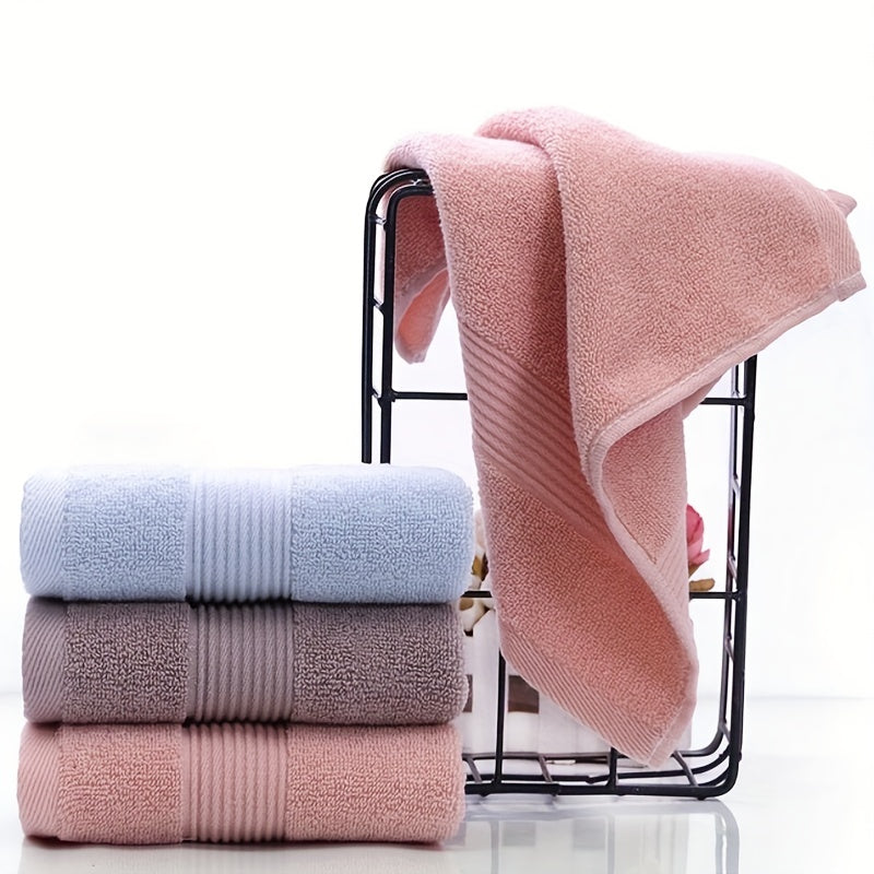 4 Cotton Wash Cloths Soft and Absorbent Face Towel Lightweight 13x13inc