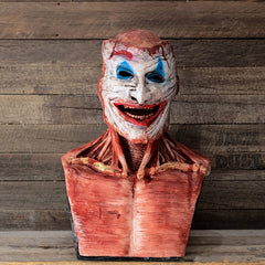 Bloody Double Skull Mask Latex Scary Rotten Helmet Full Halloween Carnival Mask