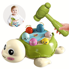 Interactive Turtle Hammer Toy Shape Sorting Game 0-3 Years